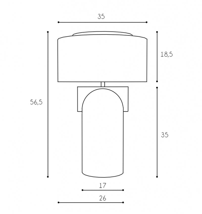 Figoll Table lamp Sand