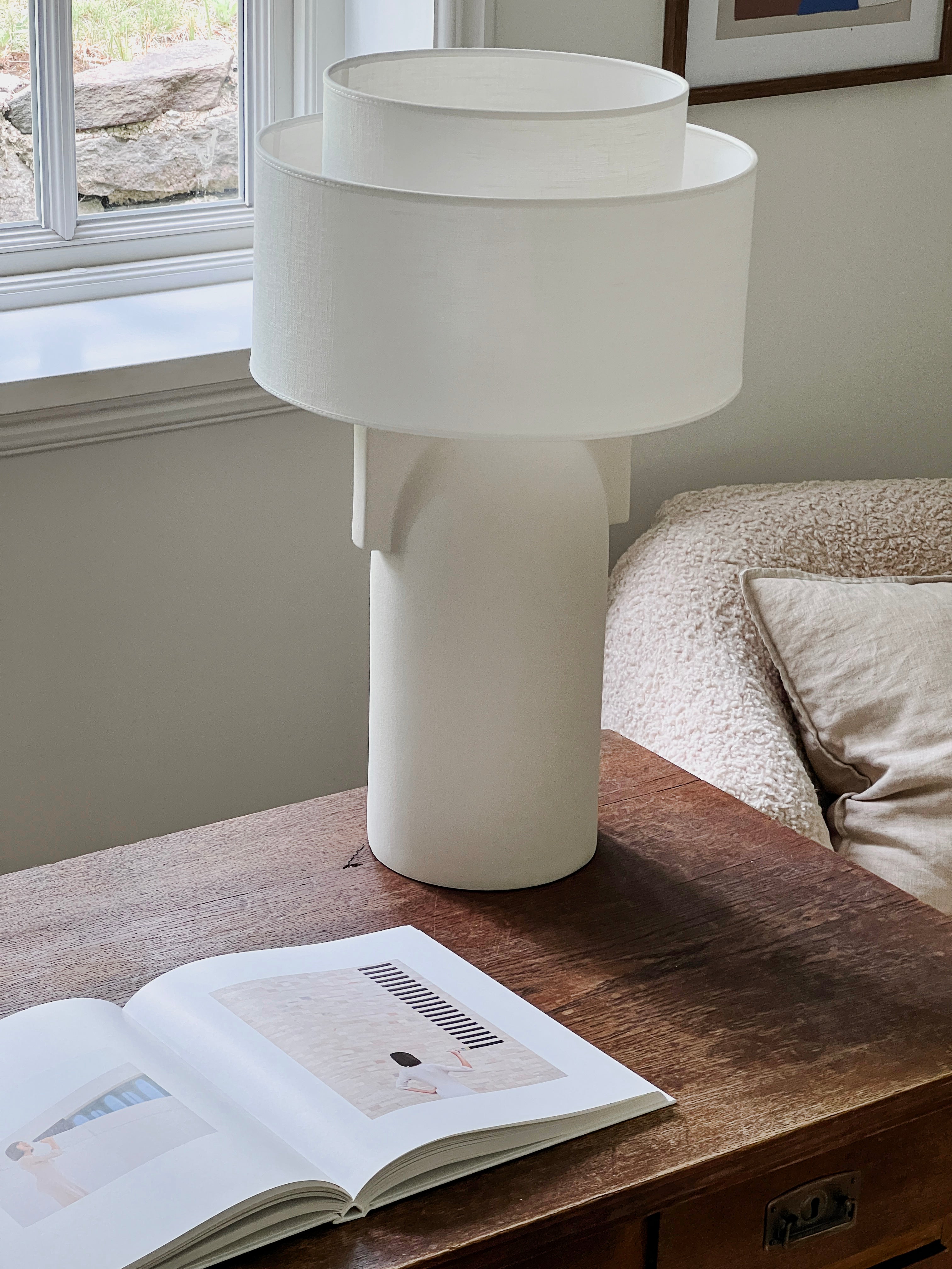 Figoll Bordlampe Beige