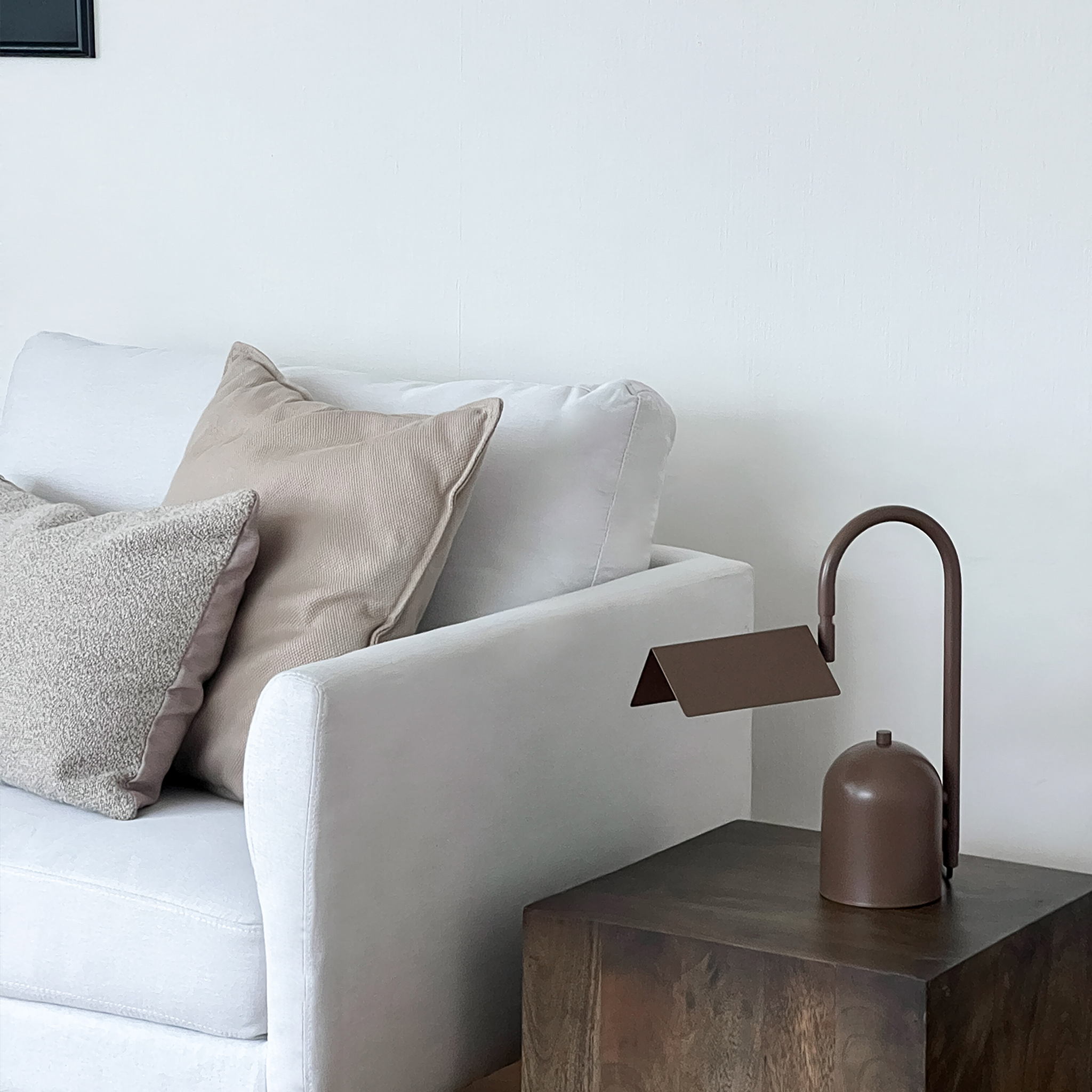 Angol Slim Table lamp, Brown