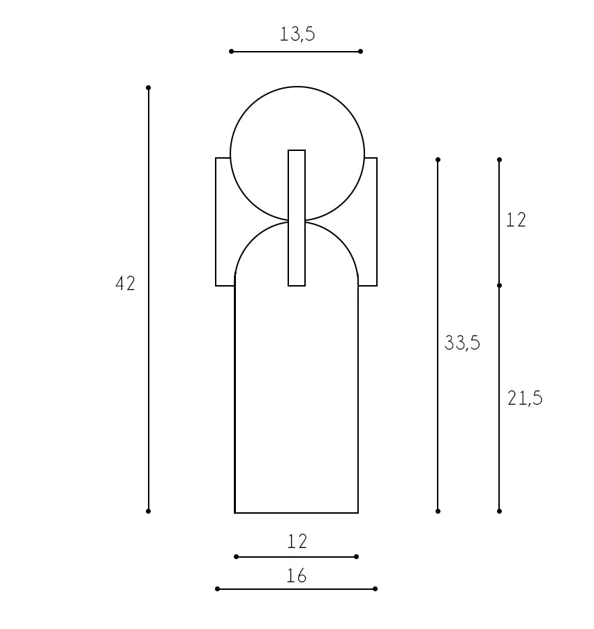 Tornitto Bordslampa Vit