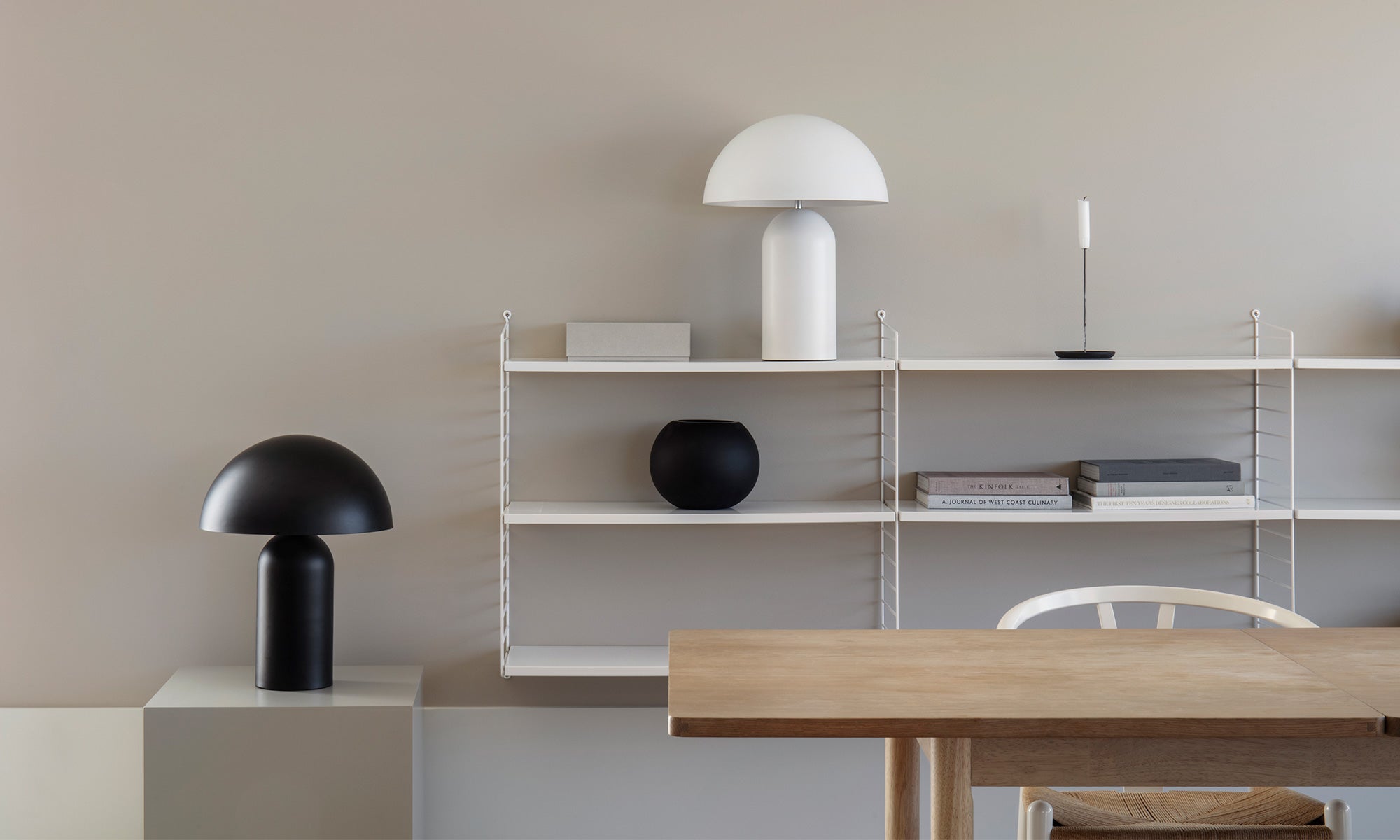Bolux Bordslampa Vit