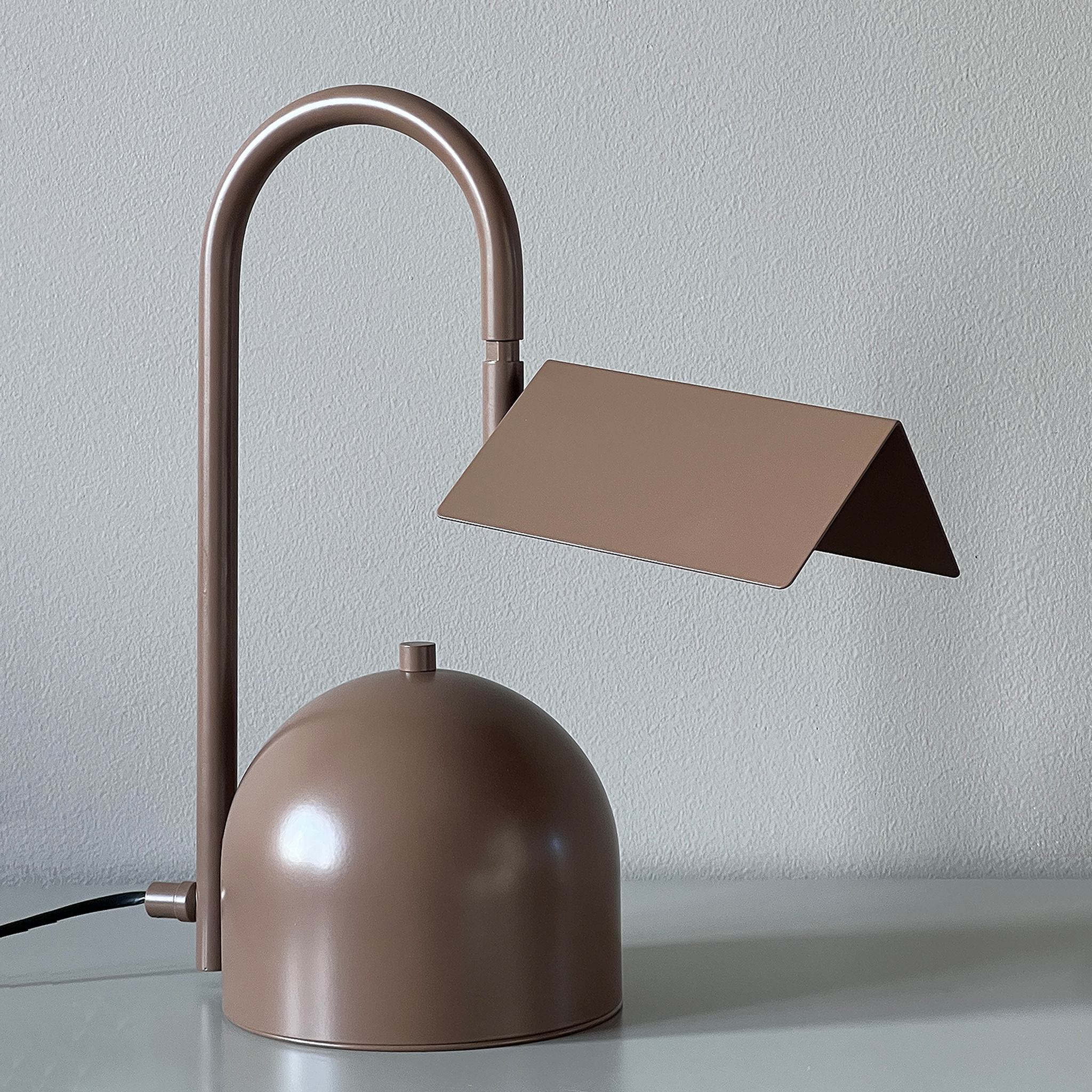Angol Chunky Table Lamp, Brown