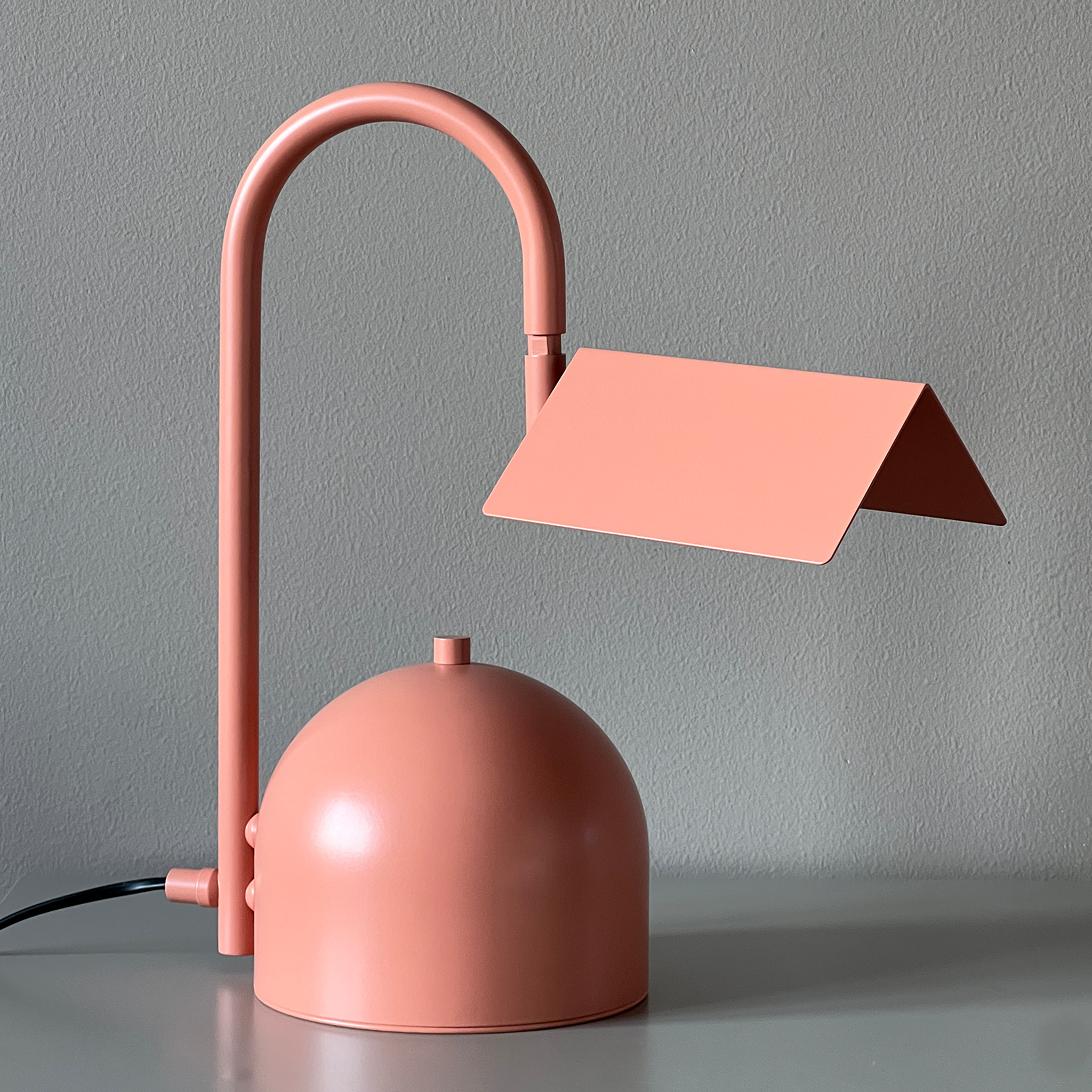 Angol Chunky Table Lamp, Warm Peach