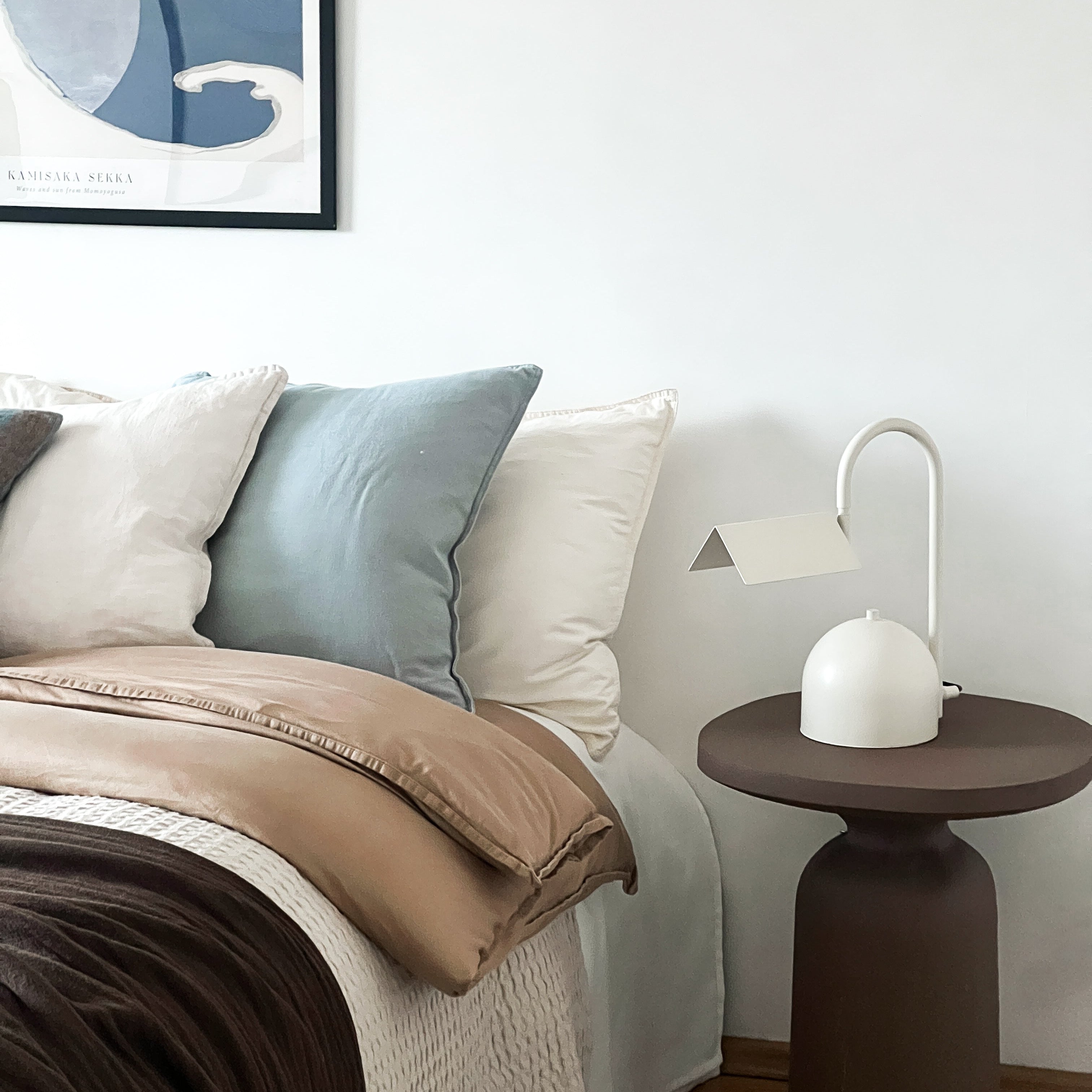 Angol Chunky Table Lamp, Beige